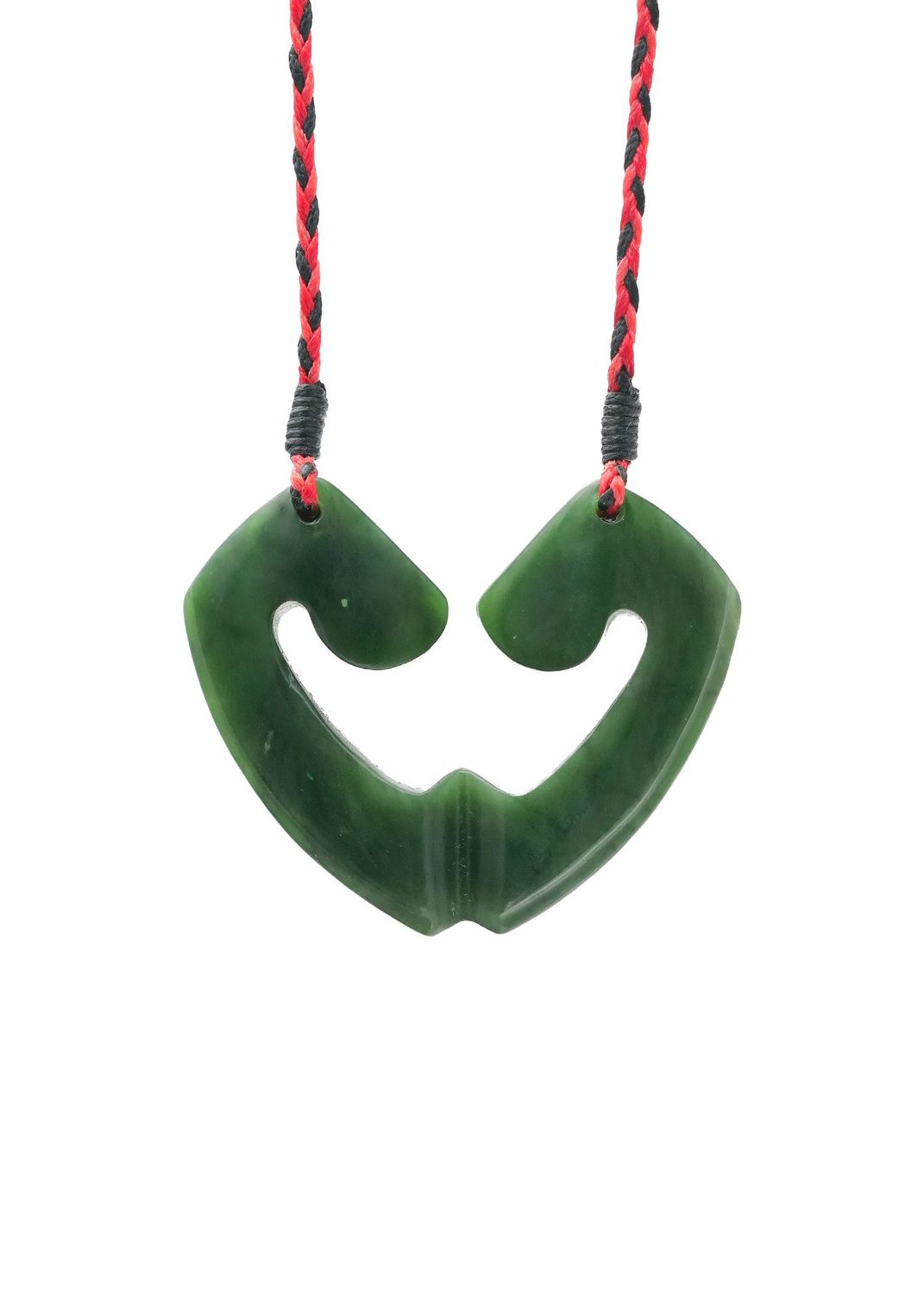 Moko Pounamu and Crusade with Heart Kouma (Breastplate) Genuine NZ Hapopo Greenstone #48