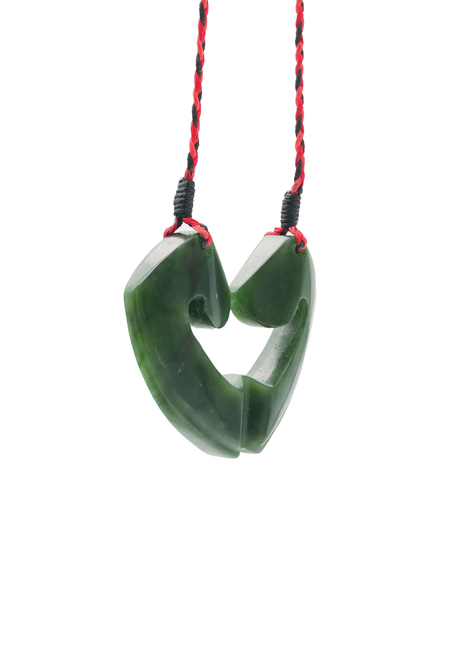 Moko Pounamu and Crusade with Heart Kouma (Breastplate) Genuine NZ Hapopo Greenstone #48