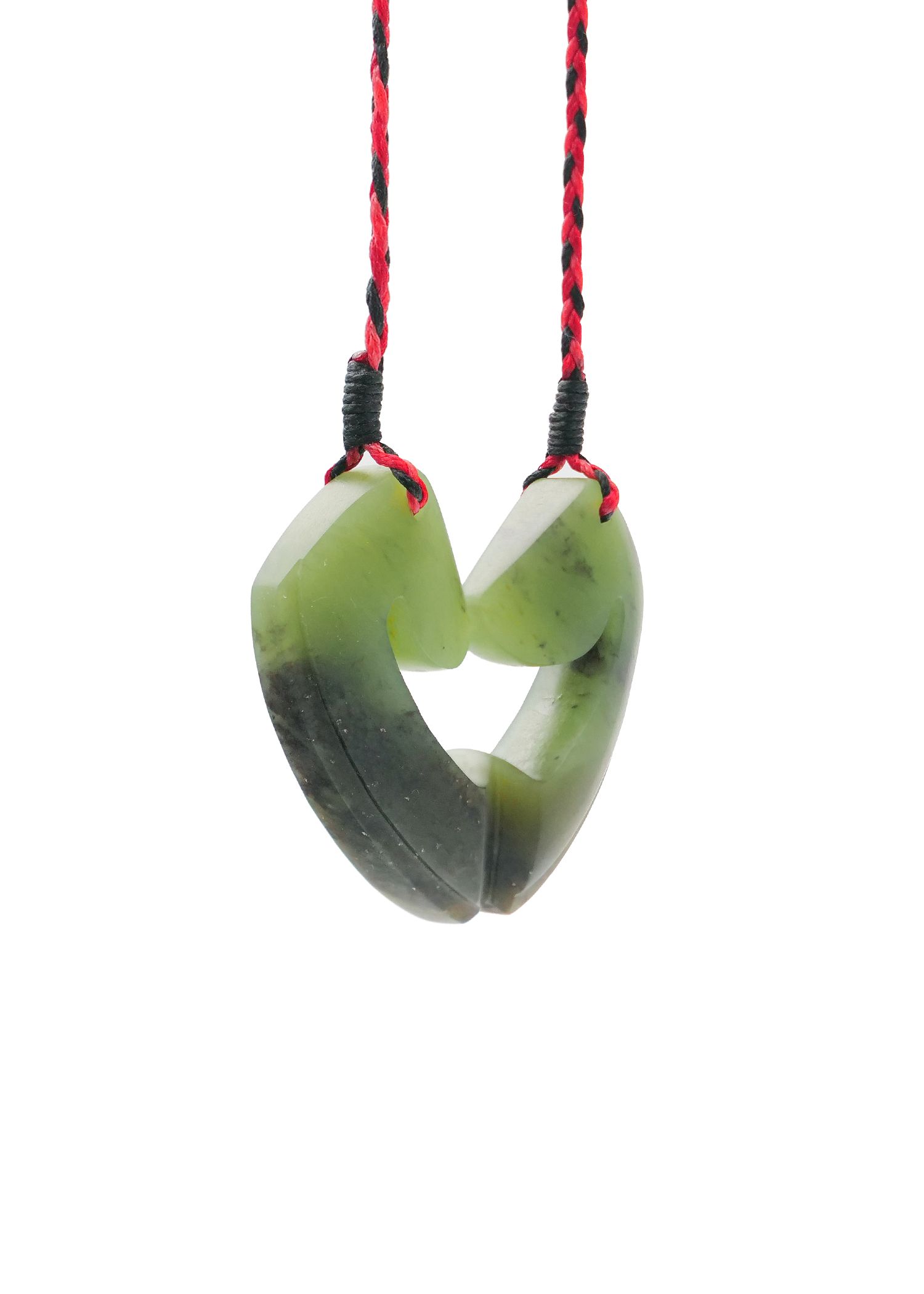 Moko Pounamu and Crusade with Heart Kouma (Breastplate) Genuine NZ Hapopo Greenstone #42