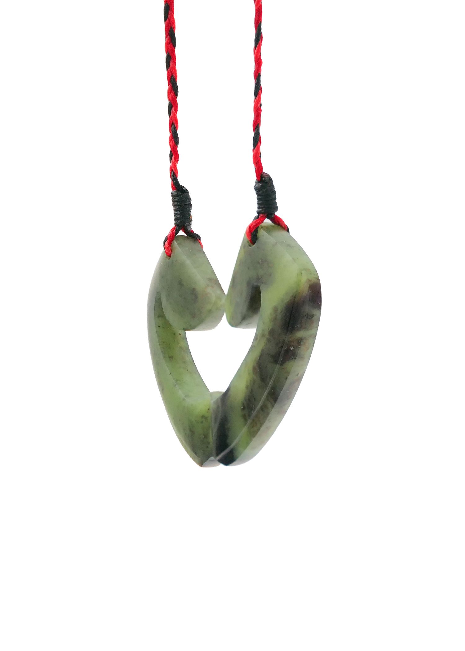 Moko Pounamu and Crusade with Heart Kouma (Breastplate) Genuine NZ Hapopo Greenstone #43