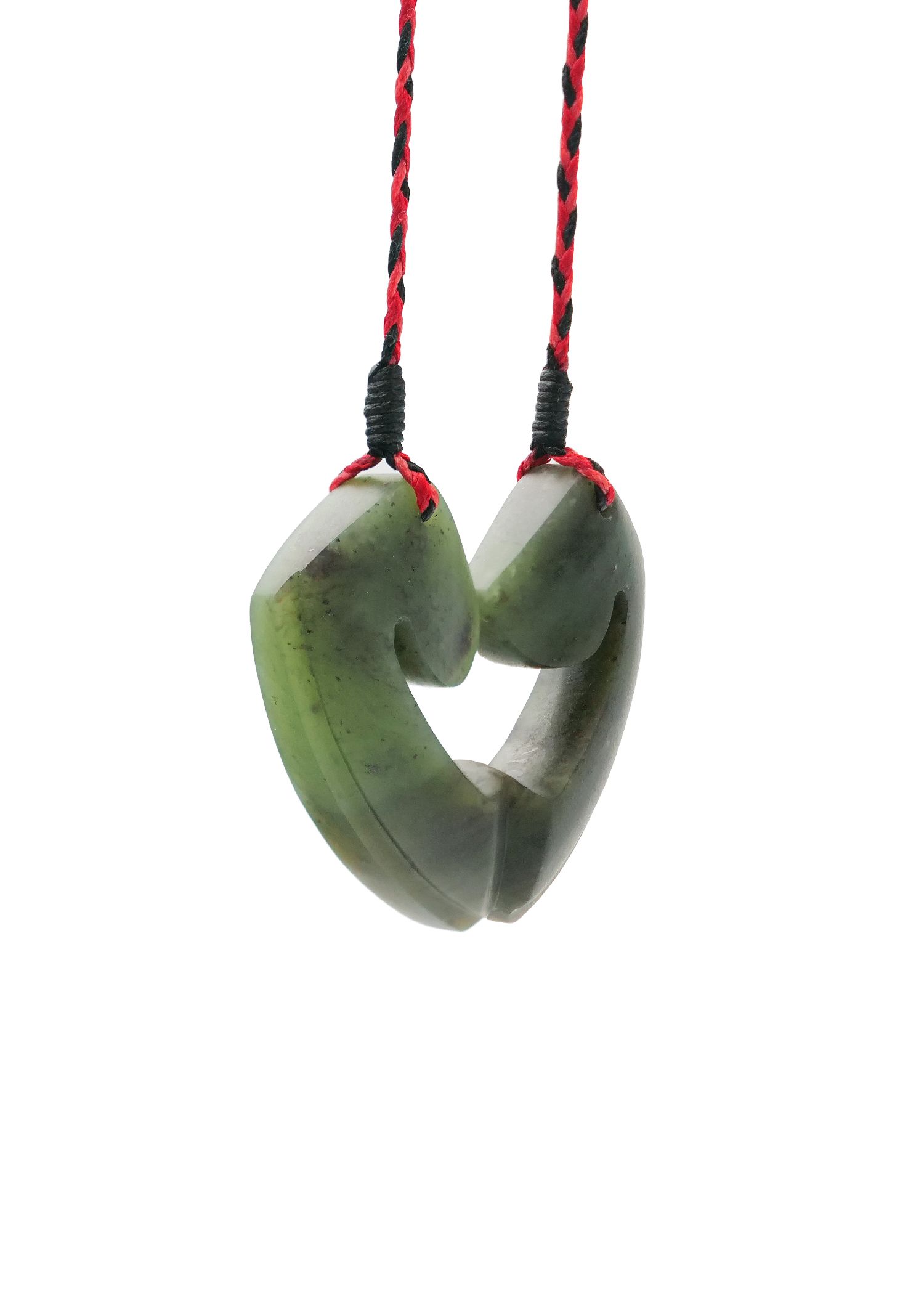 Moko Pounamu and Crusade with Heart Kouma (Breastplate) Genuine NZ Hapopo Greenstone #44
