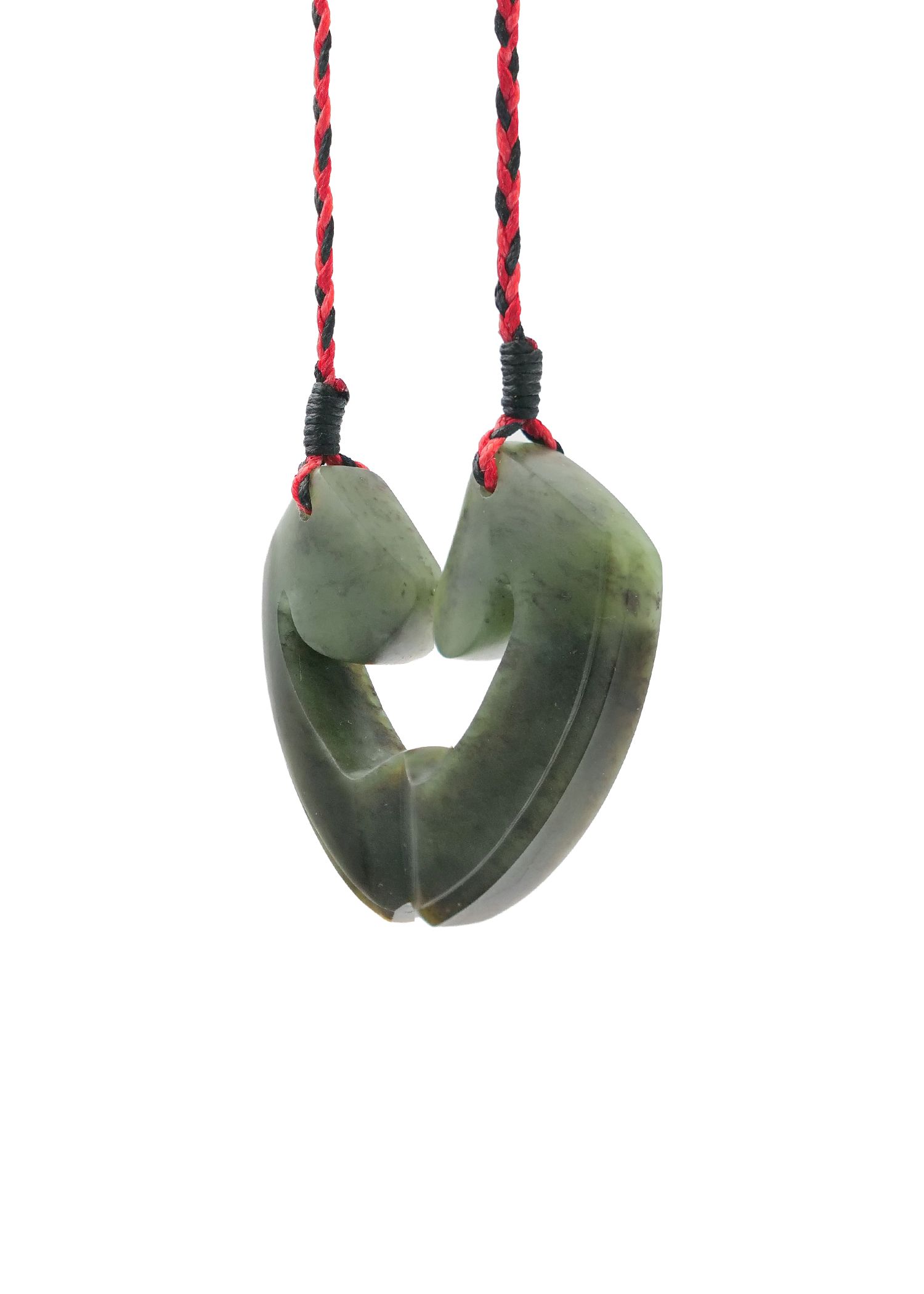 Moko Pounamu and Crusade with Heart Kouma (Breastplate) Genuine NZ Hapopo Greenstone #45