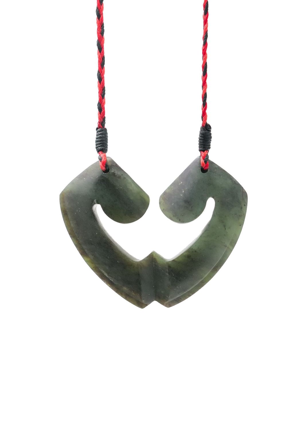 Moko Pounamu and Crusade with Heart Kouma (Breastplate) Genuine NZ Hapopo Greenstone #47