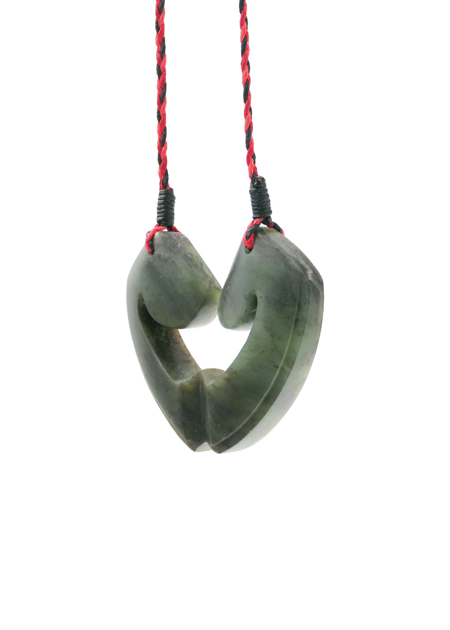 Moko Pounamu and Crusade with Heart Kouma (Breastplate) Genuine NZ Hapopo Greenstone #47