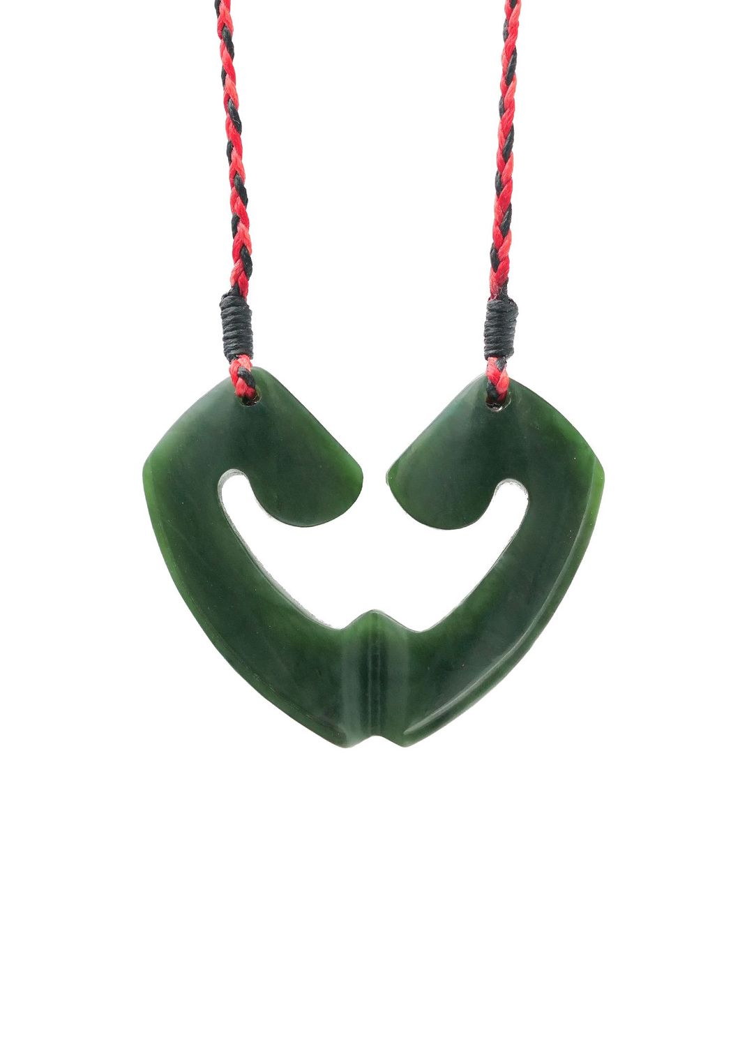 Moko Pounamu and Crusade with Heart Kouma (Breastplate) Genuine NZ Hapopo Greenstone #49