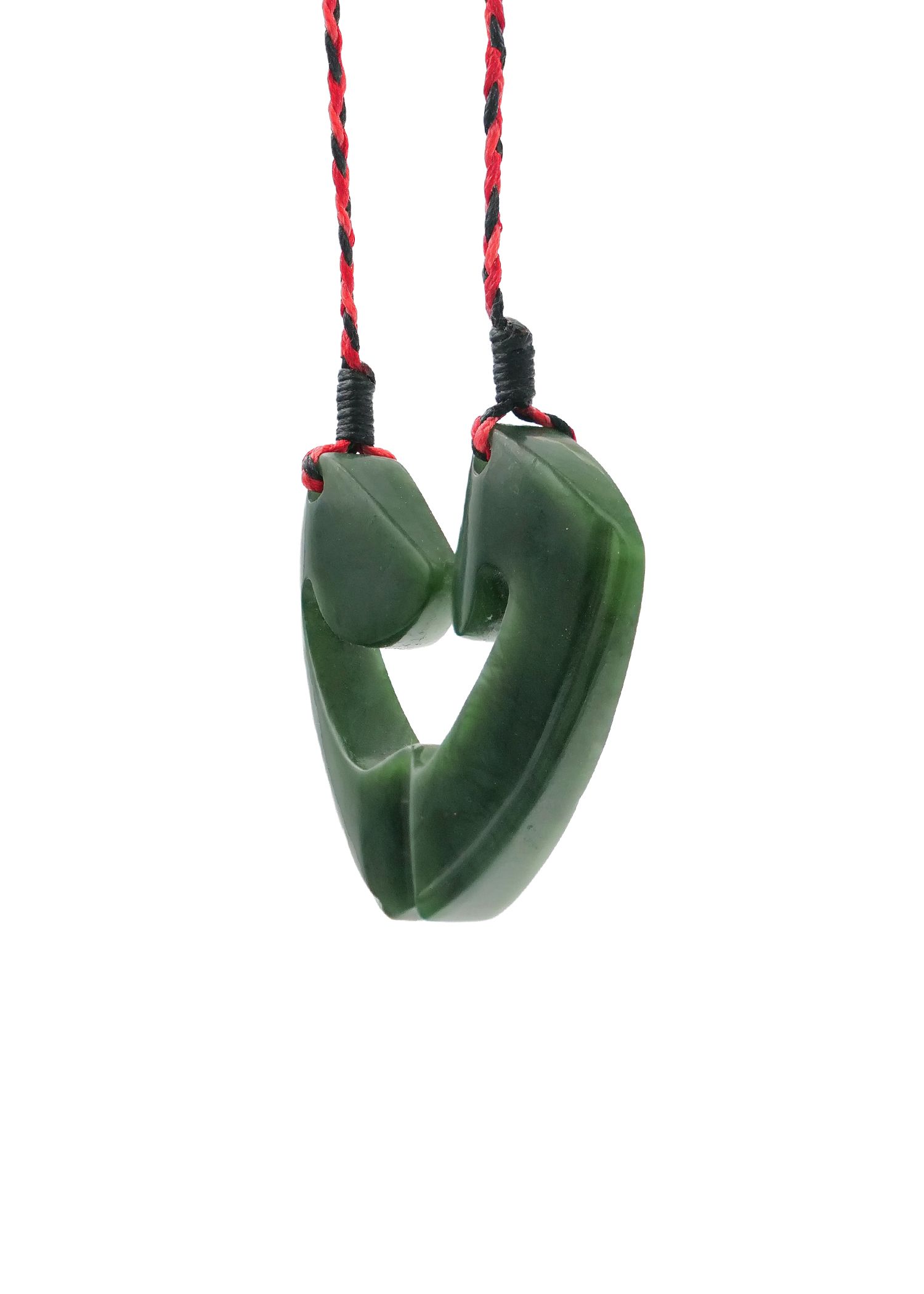 Moko Pounamu and Crusade with Heart Kouma (Breastplate) Genuine NZ Hapopo Greenstone #49
