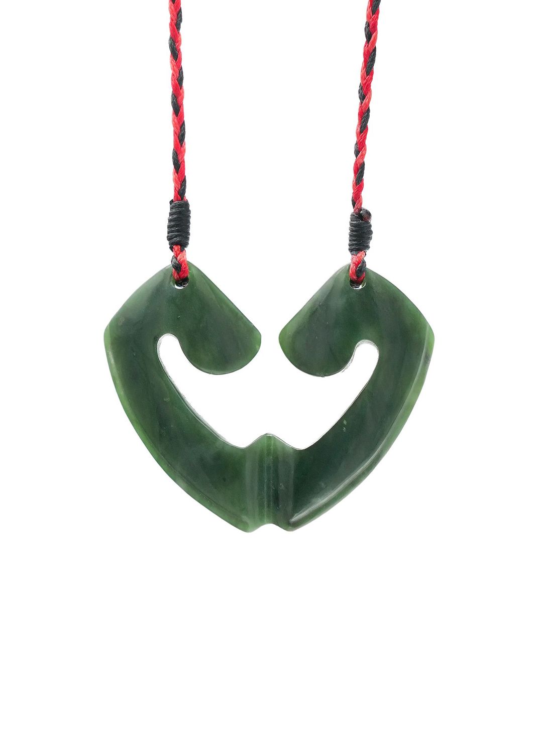 Moko Pounamu and Crusade with Heart Kouma (Breastplate) Genuine NZ Hapopo Greenstone #50