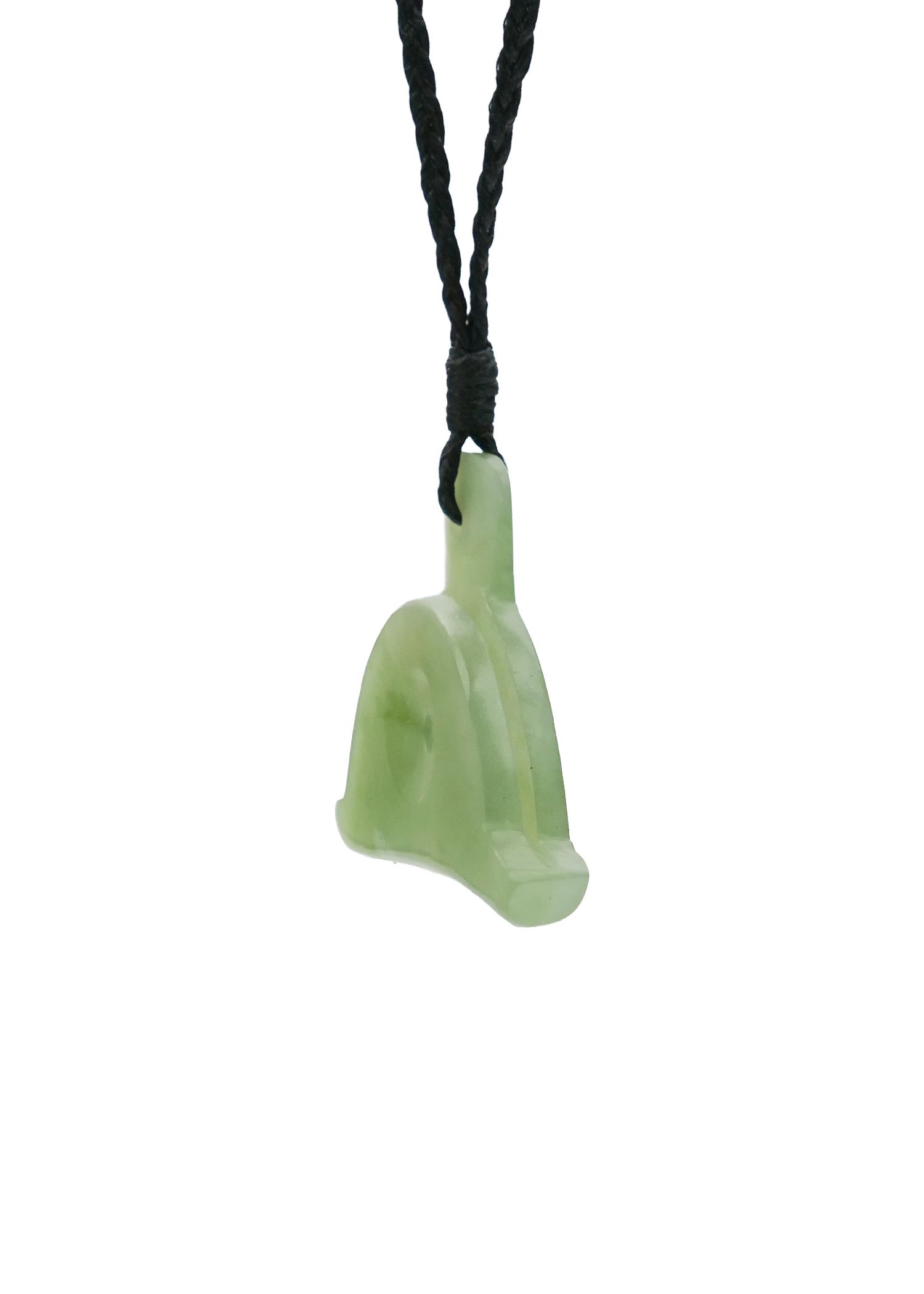 Moko Pounamu Shepherds Whistle NZ Genuine Inanga Greenstone - Pihama