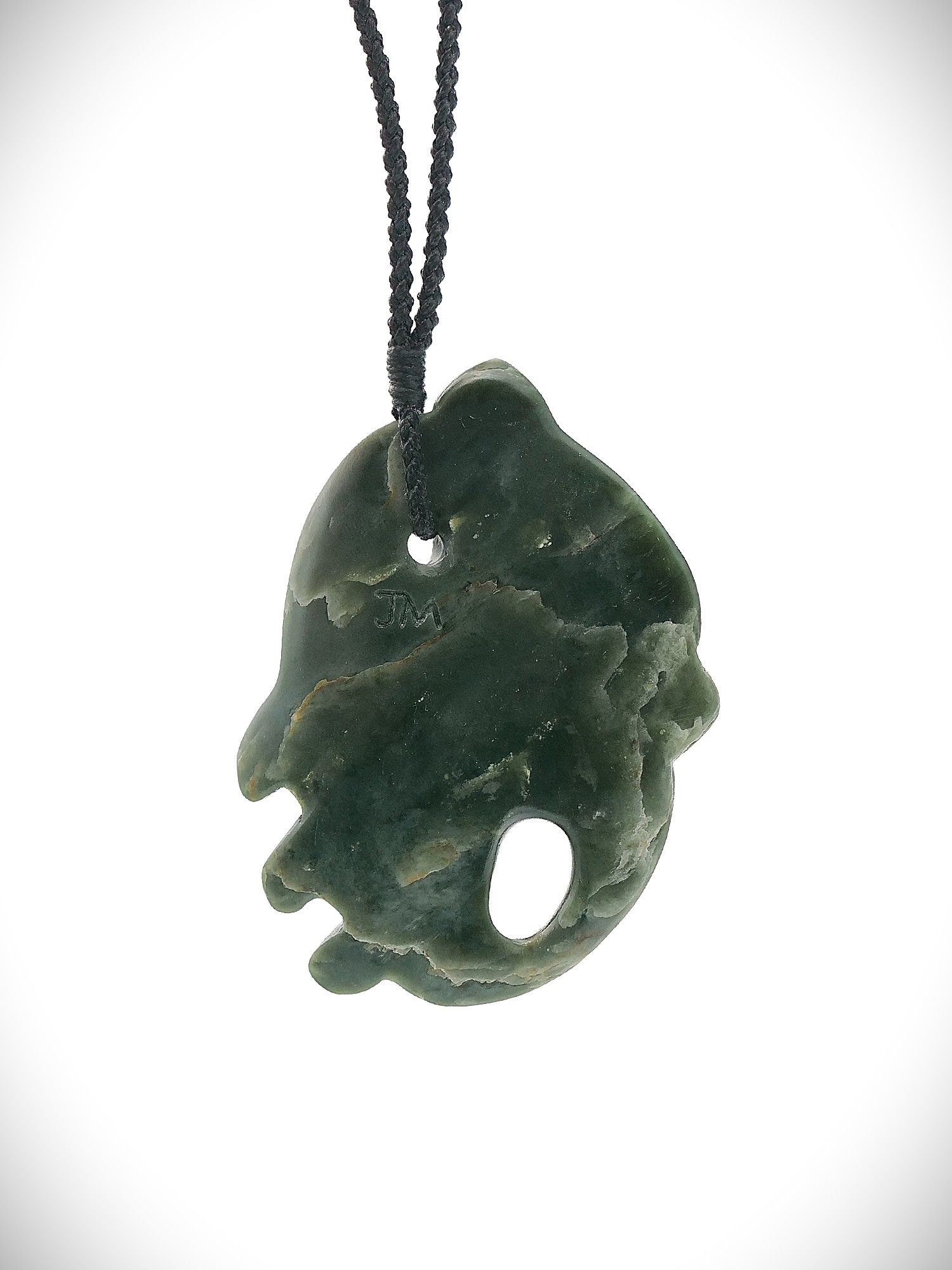 Moko Pounamu Manaia Genuine NZ Inanga Greenstone -Marama