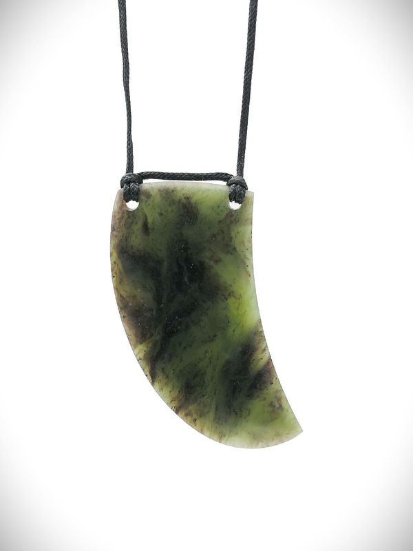 Moko Pounamu Rei Niho NZ Genuine Hapopo Greenstone - Te Rangi Moko Pounamu Rei Niho NZ Genuine Hapopo Greenstone - Te Rangi