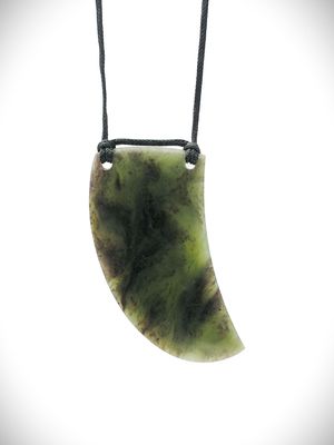 Moko Pounamu Rei Niho NZ Genuine Hapopo Greenstone - Te Rangi Moko Pounamu Rei Niho NZ Genuine Hapopo Greenstone - Te Rangi