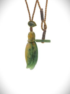 Moko Pounamu Kowhai Flower Genuine NZ Kahurangi Flower Greenstone - Mahurangi Moko Pounamu Kowhai Flower Genuine NZ Kahurangi Flower Greenstone - Mahurangi