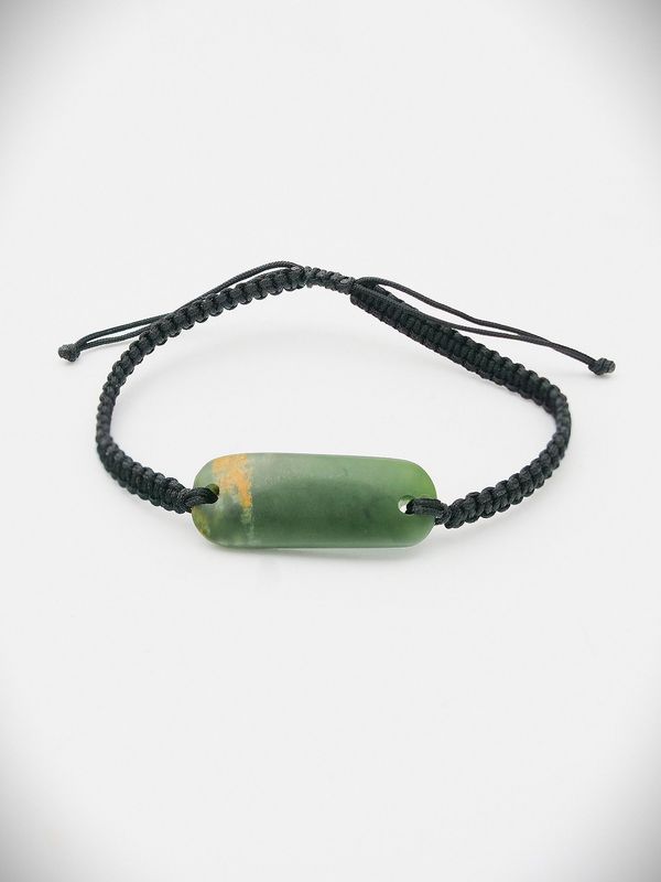 Moko Pounamu Adjustable Bracelet NZ Genuine Marsden Flower Greenstone 19475 Moko Pounamu Adjustable Bracelet NZ Genuine Marsden Flower Greenstone 19475