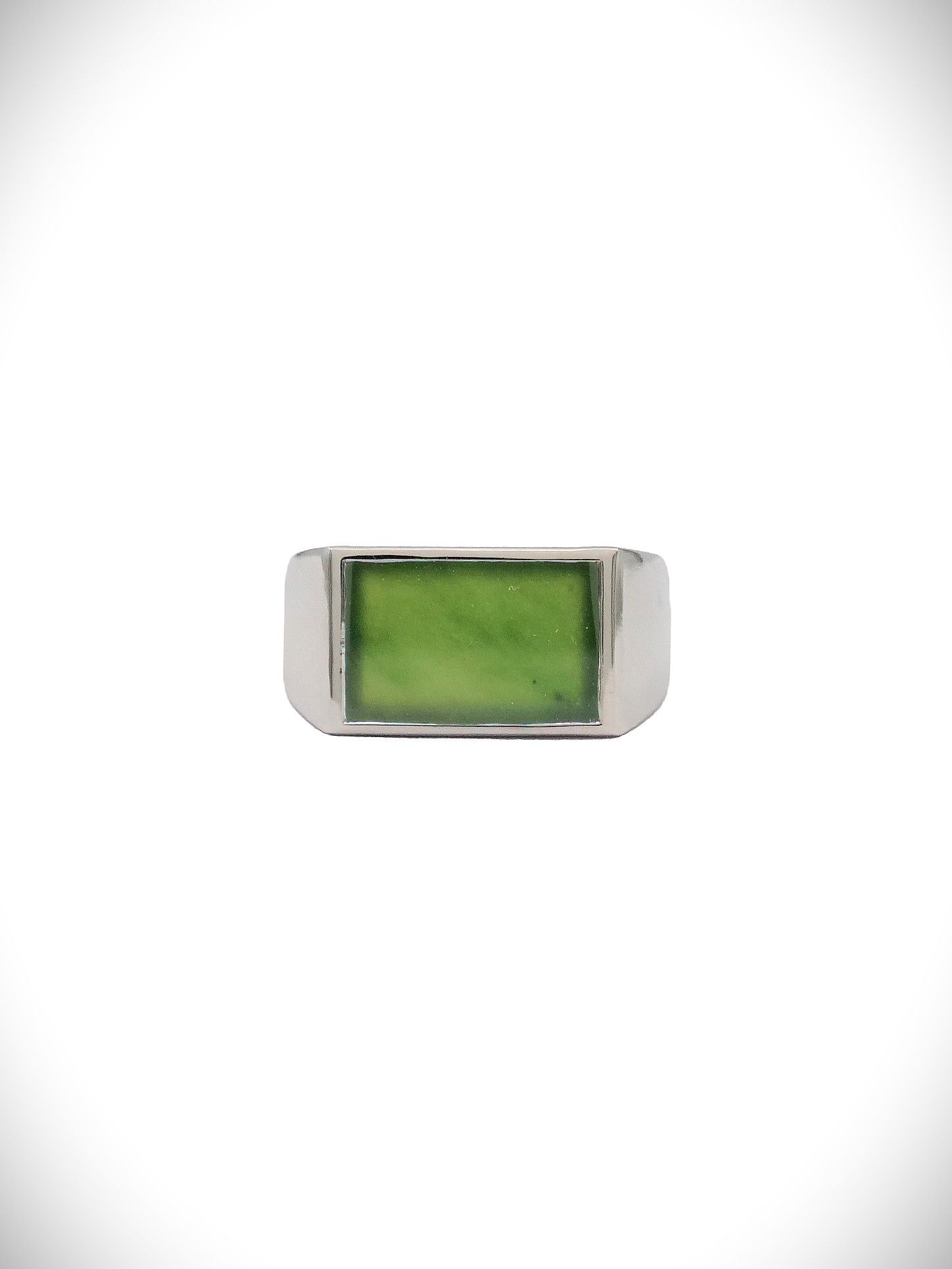 Moko Pounamu Kahurangi Pounamu & Sterling Silver Ring