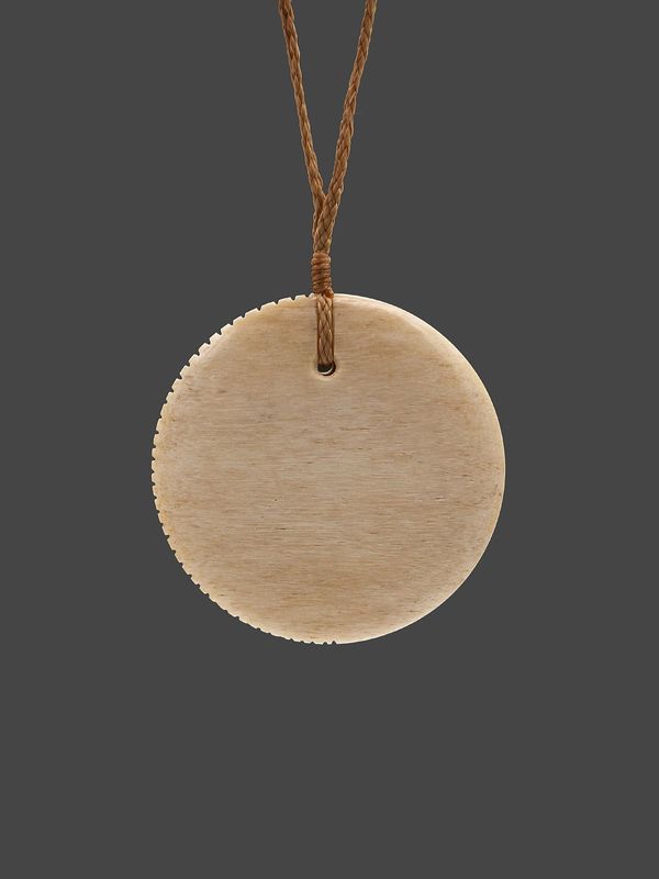 Moko Pounamu, Porohita Whale Bone Carving - Kaiwaka Moko Pounamu, Porohita Whale Bone Carving - Kaiwaka