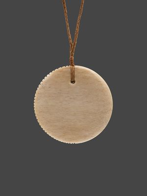Moko Pounamu, Porohita Whale Bone Carving - Kaiwaka Moko Pounamu, Porohita Whale Bone Carving - Kaiwaka