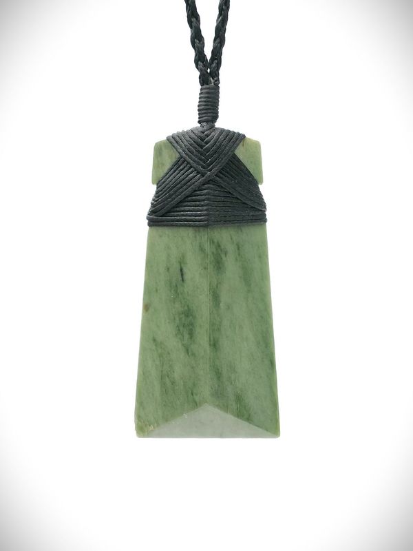 Moko Pounamu Toki NZ Genuine Auhunga Greenstone - Taupaki