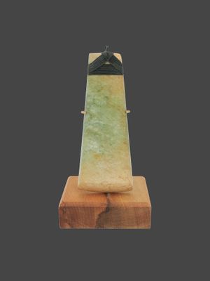 Moko Pounamu Toki NZ Genuine Raukaraka Greenstone - Taipuha