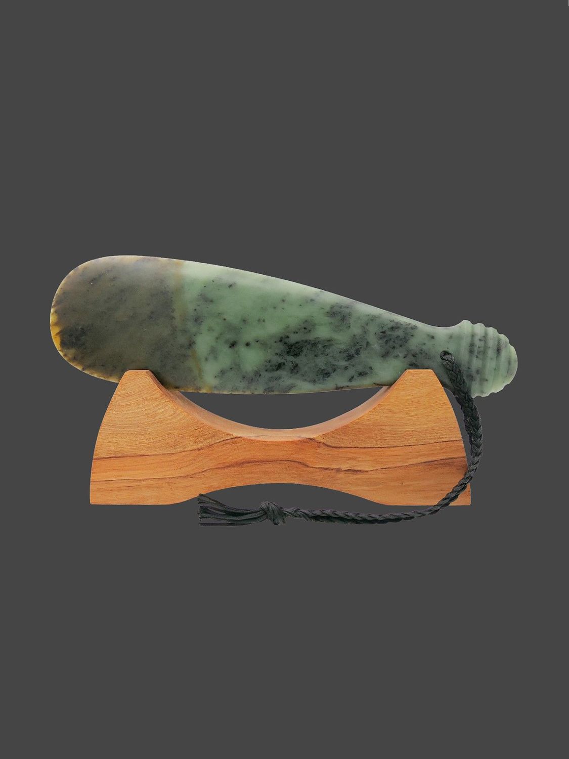 Moko Pounamu Mere NZ Genuine Hapopo Pounamu - Maungaturoto