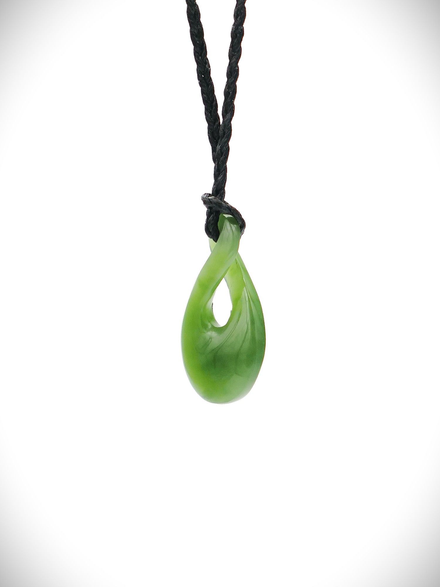 Moko Pounamu Pikorua (Twist) NZ Genuine Kahurangi Greenstone - Aranga