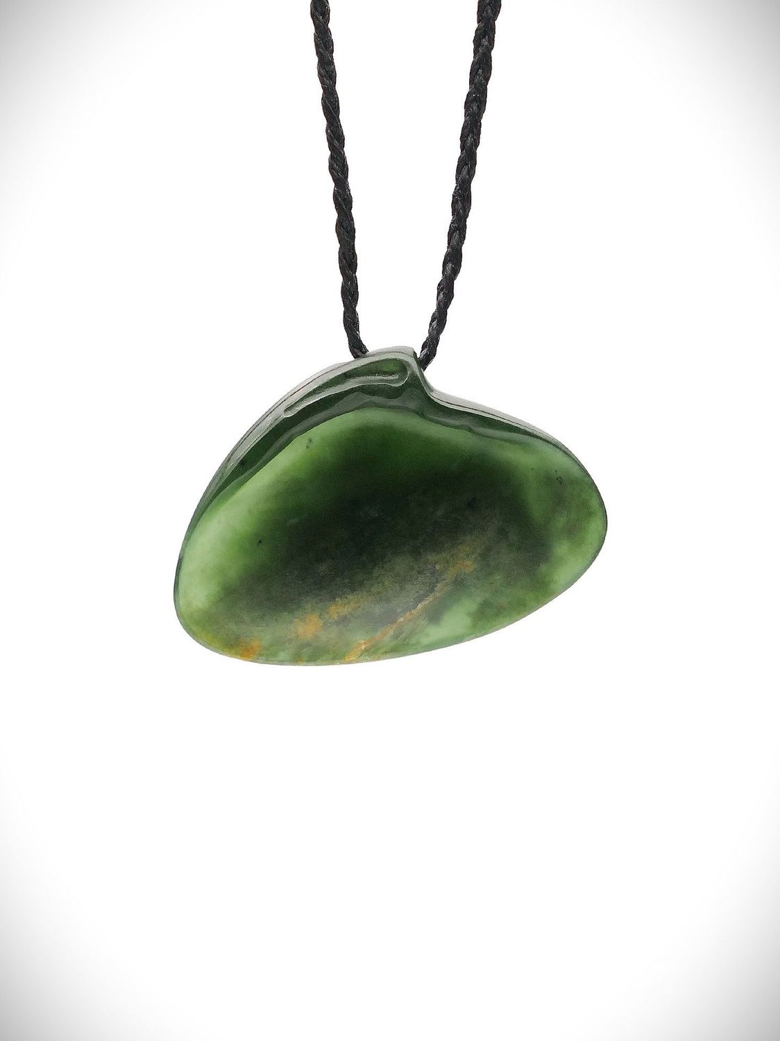 Moko Pounamu Pipi Shell Genuine NZ Kawakawa Flower Greenstone - Whananaki Moko Pounamu Pipi Shell Genuine NZ Kawakawa Flower Greenstone - Whananaki