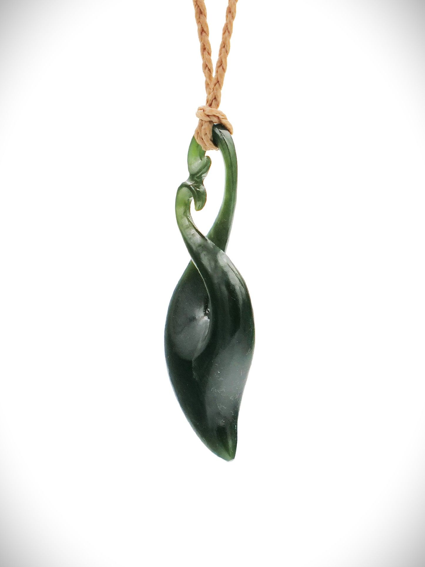 Moko Pounamu Pikorua (Twist) NZ Genuine Kawakawa Greenstone - Whareora