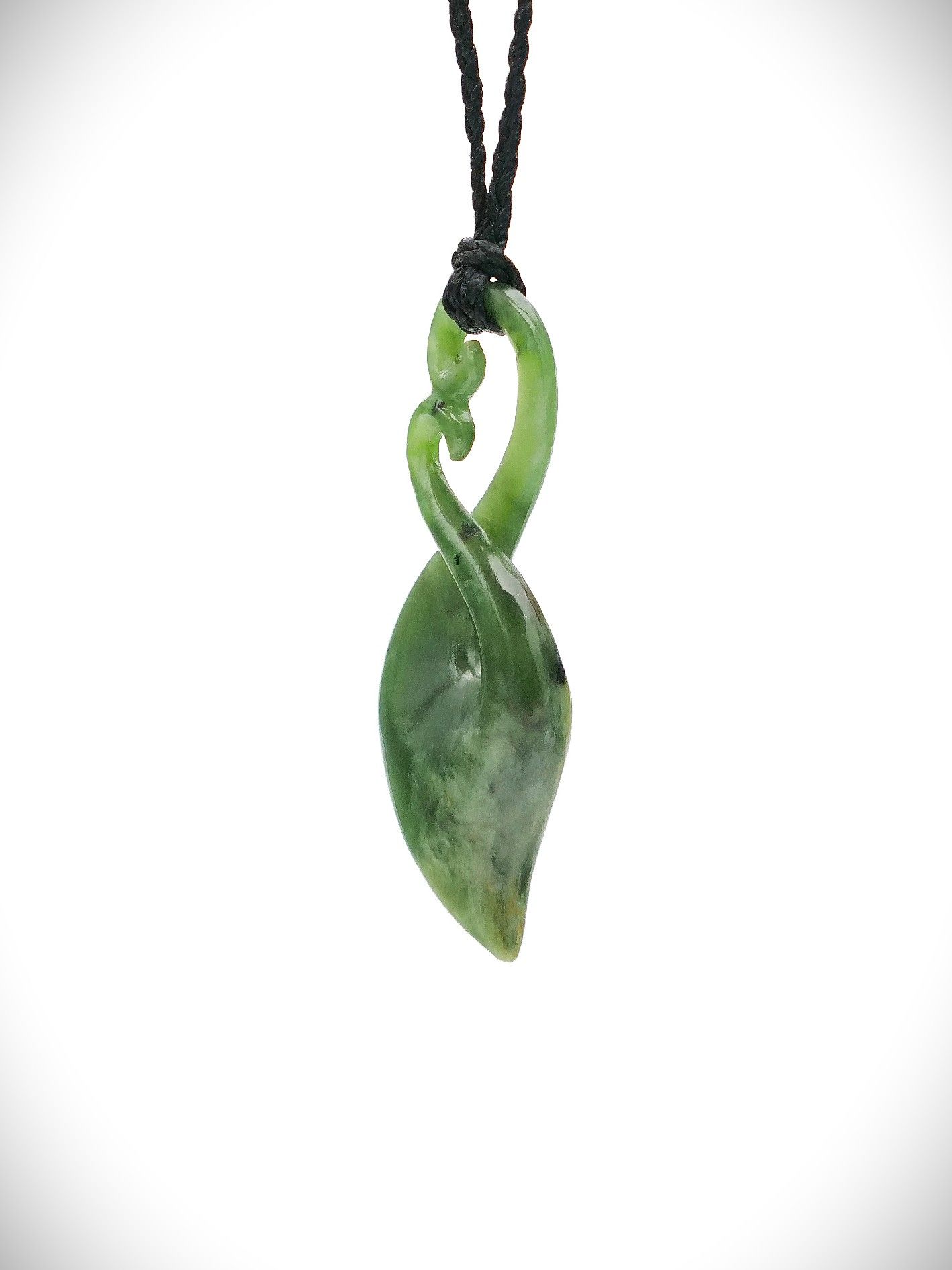 Moko Pounamu Pikorua (Twist) NZ Genuine Marsden Flower Greenstone - Ruatangata