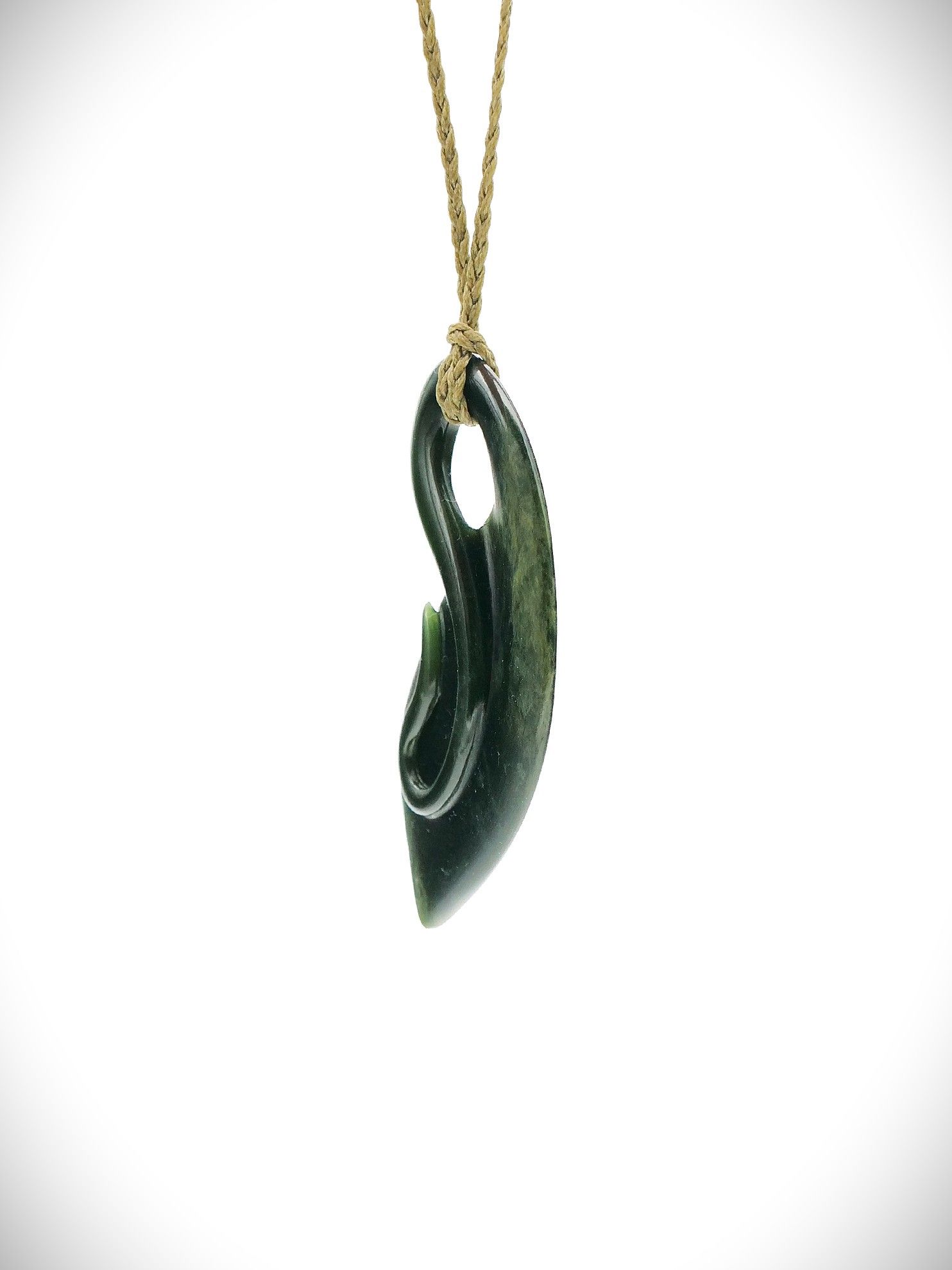 Moko Pounamu Pikorua NZ Genuine Marsden Flower Greenstone - Motatau