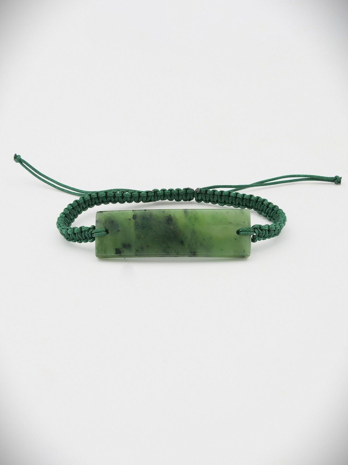 Moko Pounamu NZ Genuine Hapopo Pounamu Dark Green Adjustable Bracelet - Poutini Moko Pounamu NZ Genuine Hapopo Pounamu Dark Green Adjustable Bracelet - Poutini