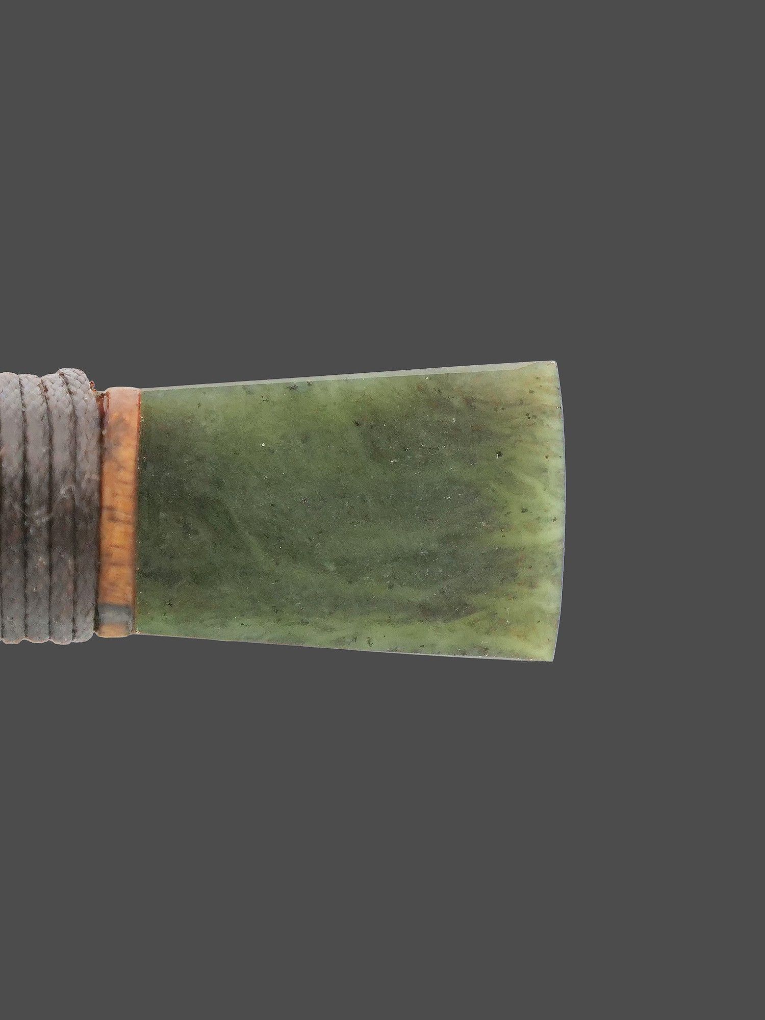 Moko Pounamu Whao Toki NZ Genuine Hapopo Greenstone - Owhata