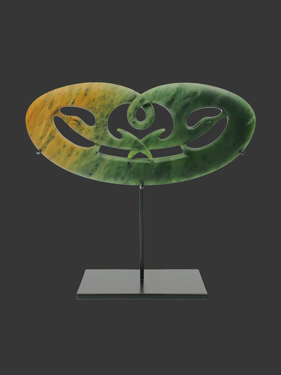 Moko Pounamu Toroa (Southern Royal Albatross) NZ Genuine Marsden Flower Greenstone - Toroa Moko Pounamu Toroa (Southern Royal Albatross) NZ Genuine Marsden Flower Greenstone - Toroa