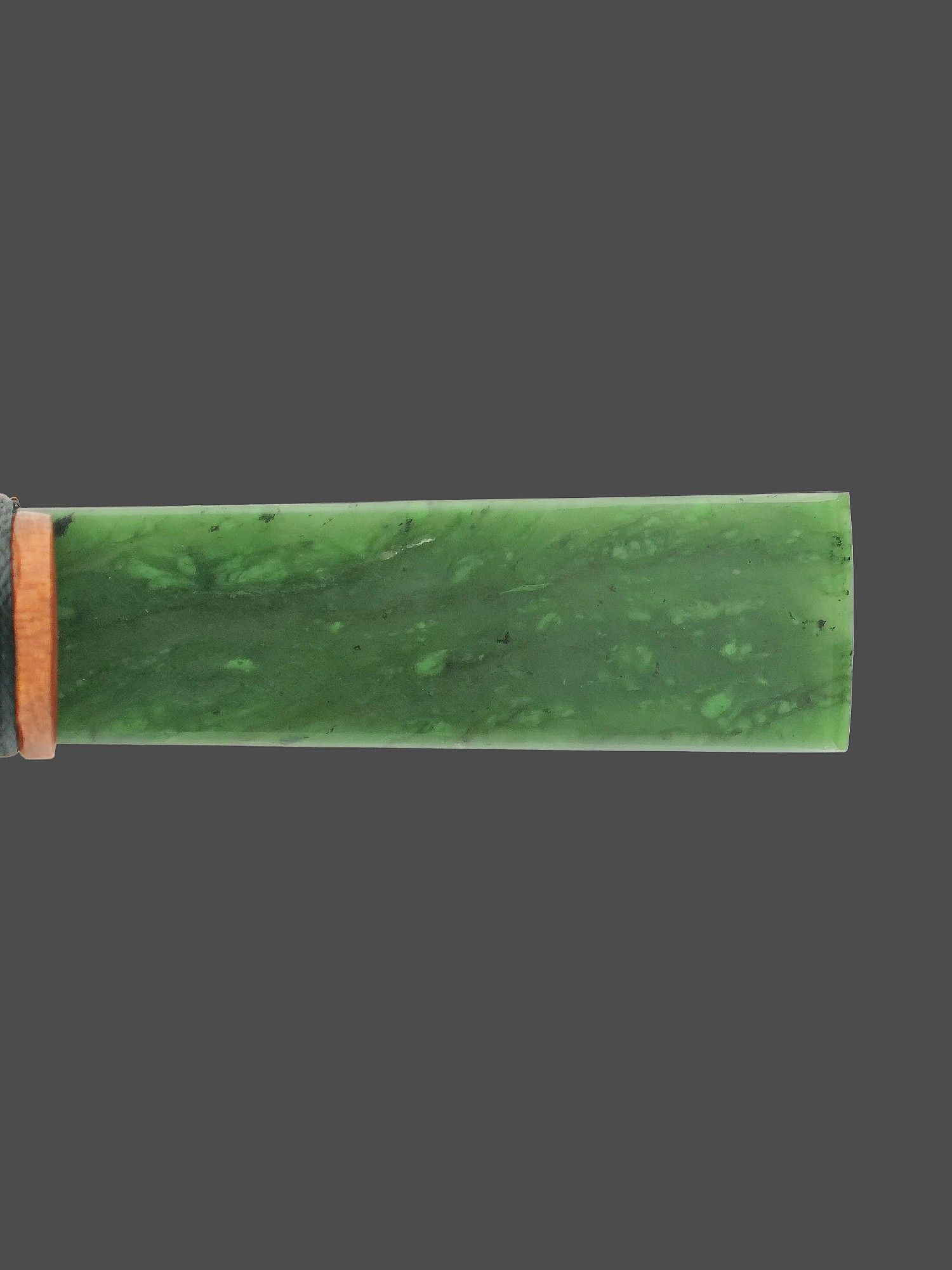 Moko Pounamu Whao Toki NZ Genuine Hapopo Greenstone - Hukerenui