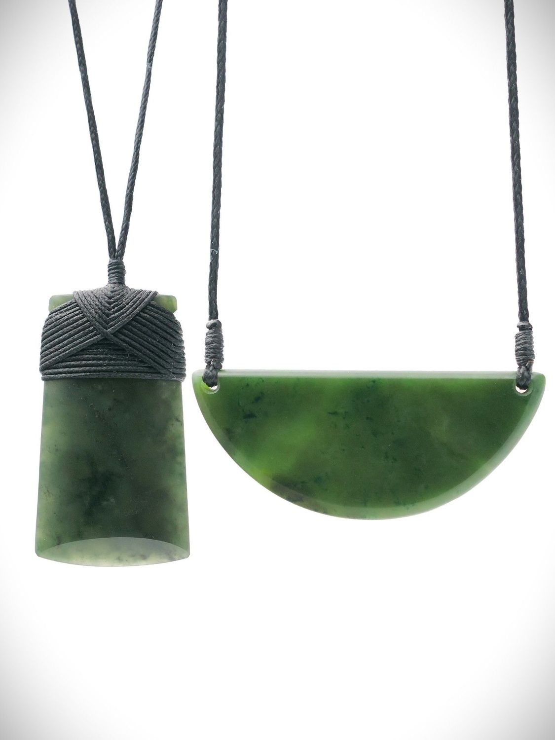Toki & Kouma (Breastplate) Bundle #1 - NZ Genuine Kawakawa Pounamu - 2 carvings for $375