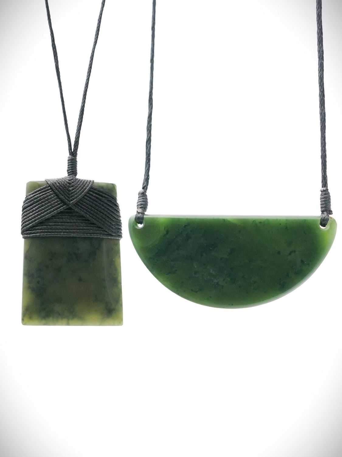 Toki & Kouma (Breastplate) Bundle #2 - NZ Genuine Kawakawa Pounamu - 2 carvings for $395