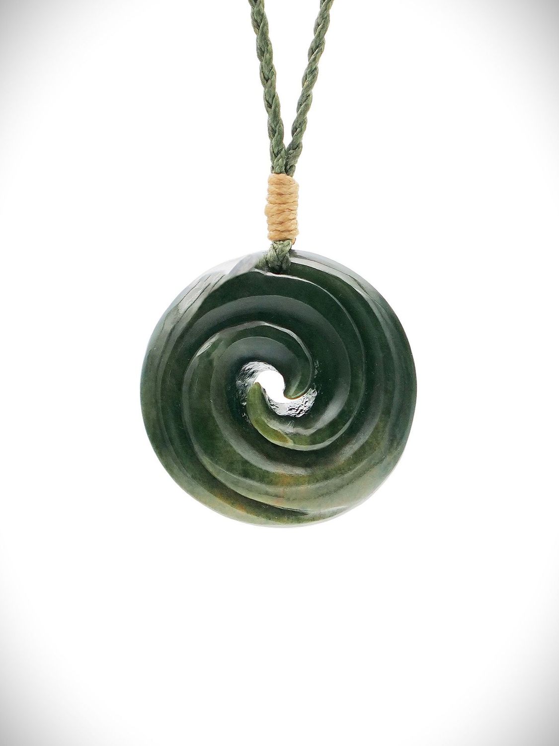 Moko Pounamu Double Koru NZ Genuine Kawakawa Flower Greenstone - Otoroa Moko Pounamu Double Koru NZ Genuine Kawakawa Flower Greenstone - Otoroa
