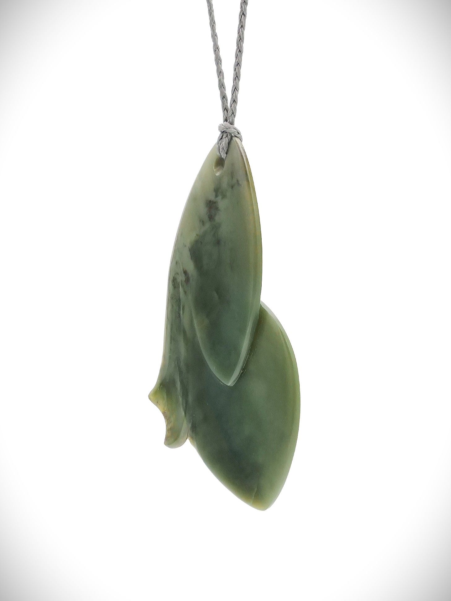 Moko Pounamu Ika (Fish) NZ Genuine Inanga Greenstone - Whatupuke