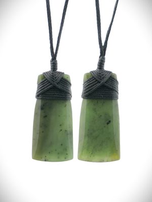 Toki Bundle #7 - NZ Genuine Kawakawa Greenstone - 2 carvings for $120