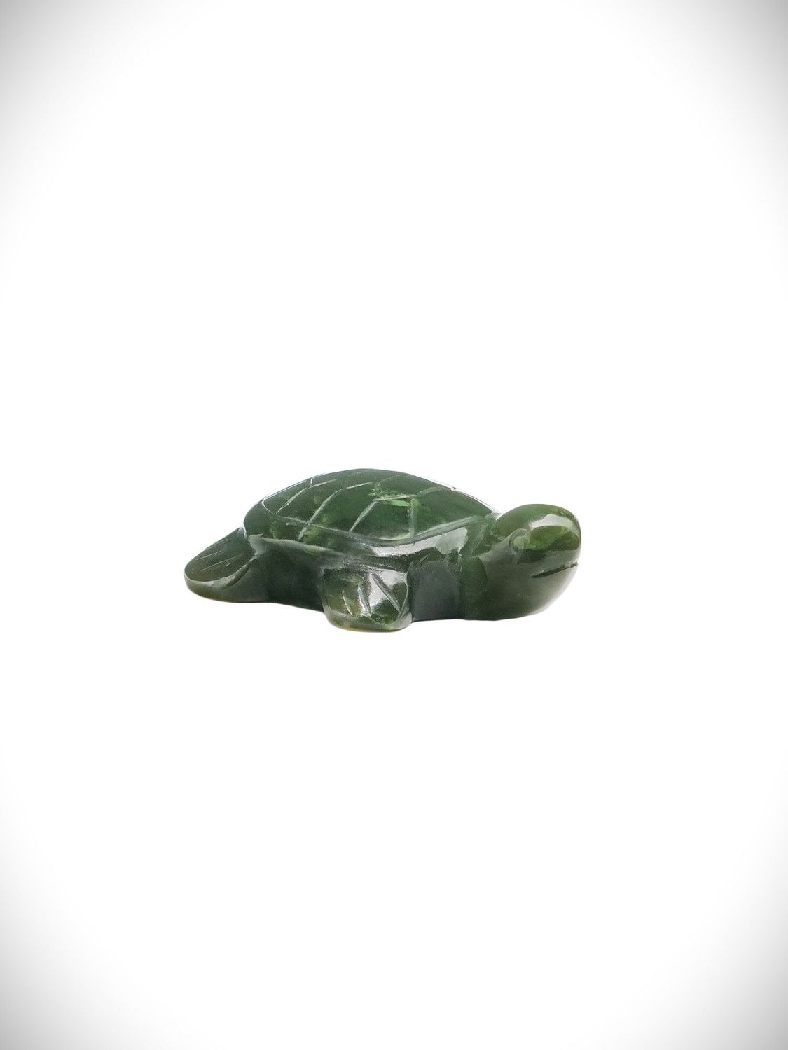 Moko Pounamu Honu (Turtle) Nephrite Jade