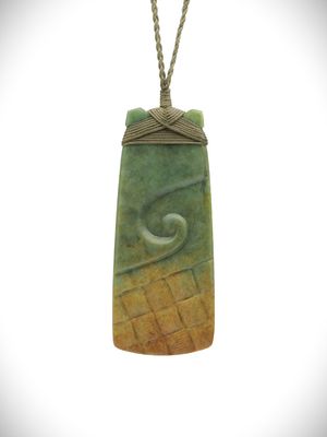 Moko Pounamu Toki NZ Genuine Raukaraka Greenstone - Tomarata Moko Pounamu Toki NZ Genuine Raukaraka Greenstone - Tomarata