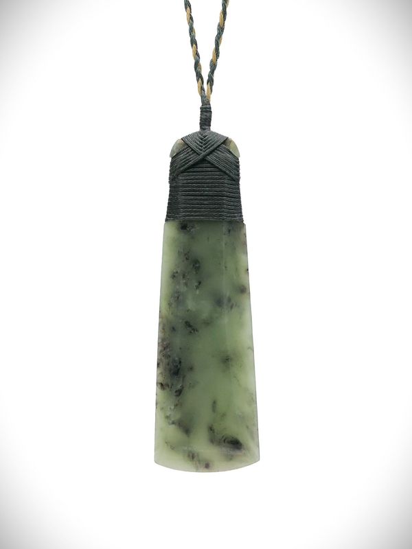Moko Pounamu Toki NZ Genuine Hapopo Greenstone - Oakura Moko Pounamu Toki NZ Genuine Hapopo Greenstone - Oakura