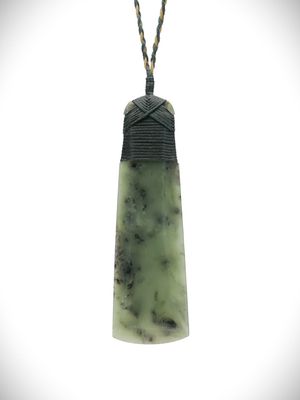 Moko Pounamu Toki NZ Genuine Hapopo Greenstone - Oakura