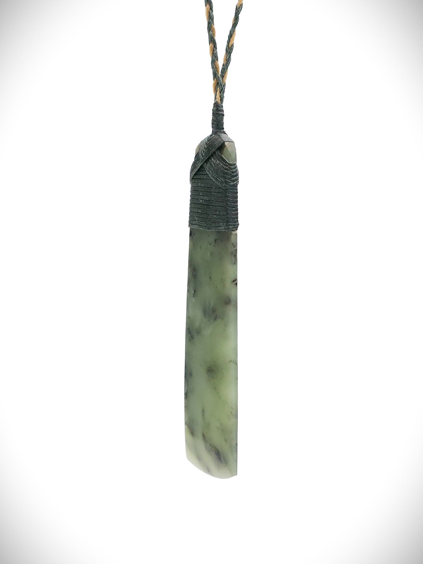Moko Pounamu Toki NZ Genuine Hapopo Greenstone - Oakura