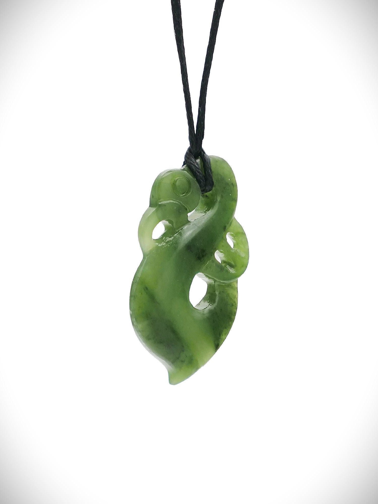 Moko Pounamu Manaia NZ Genuine Kahurangi Greenstone - Waiare