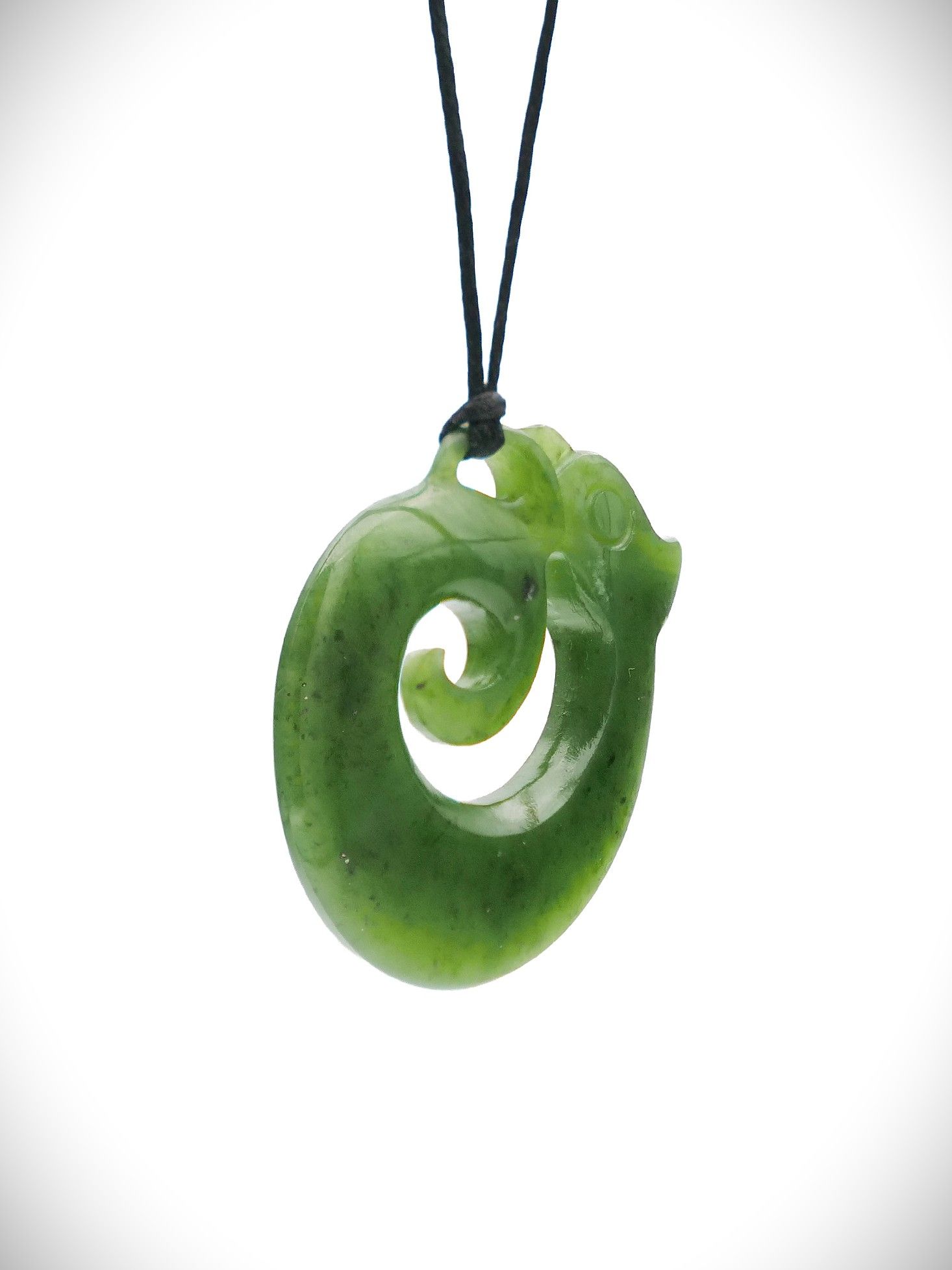 Moko Pounamu Koropepe NZ Genuine Kahurangi Greenstone - Maungakura