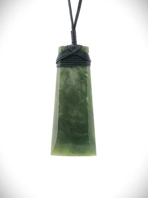 Moko Pounamu Toki NZ Genuine Kawakawa Greenstone - Purerua Moko Pounamu Toki NZ Genuine Kawakawa Greenstone - Purerua