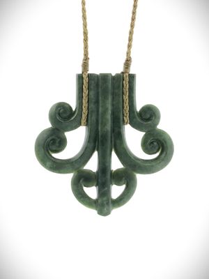 Moko Pounamu Kouma Breastplate NZ Genuine Kahurangi Greenstone - Te Rawhiti Moko Pounamu Kouma Breastplate NZ Genuine Kahurangi Greenstone - Te Rawhiti
