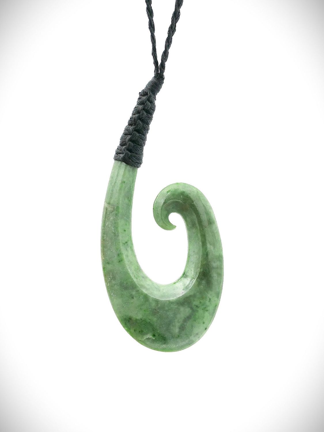 Moko Pounamu Hei Matau (Hook) NZ Genuine Auhunga Greenstone - Te Painga Moko Pounamu Hei Matau (Hook) NZ Genuine Auhunga Greenstone - Te Painga