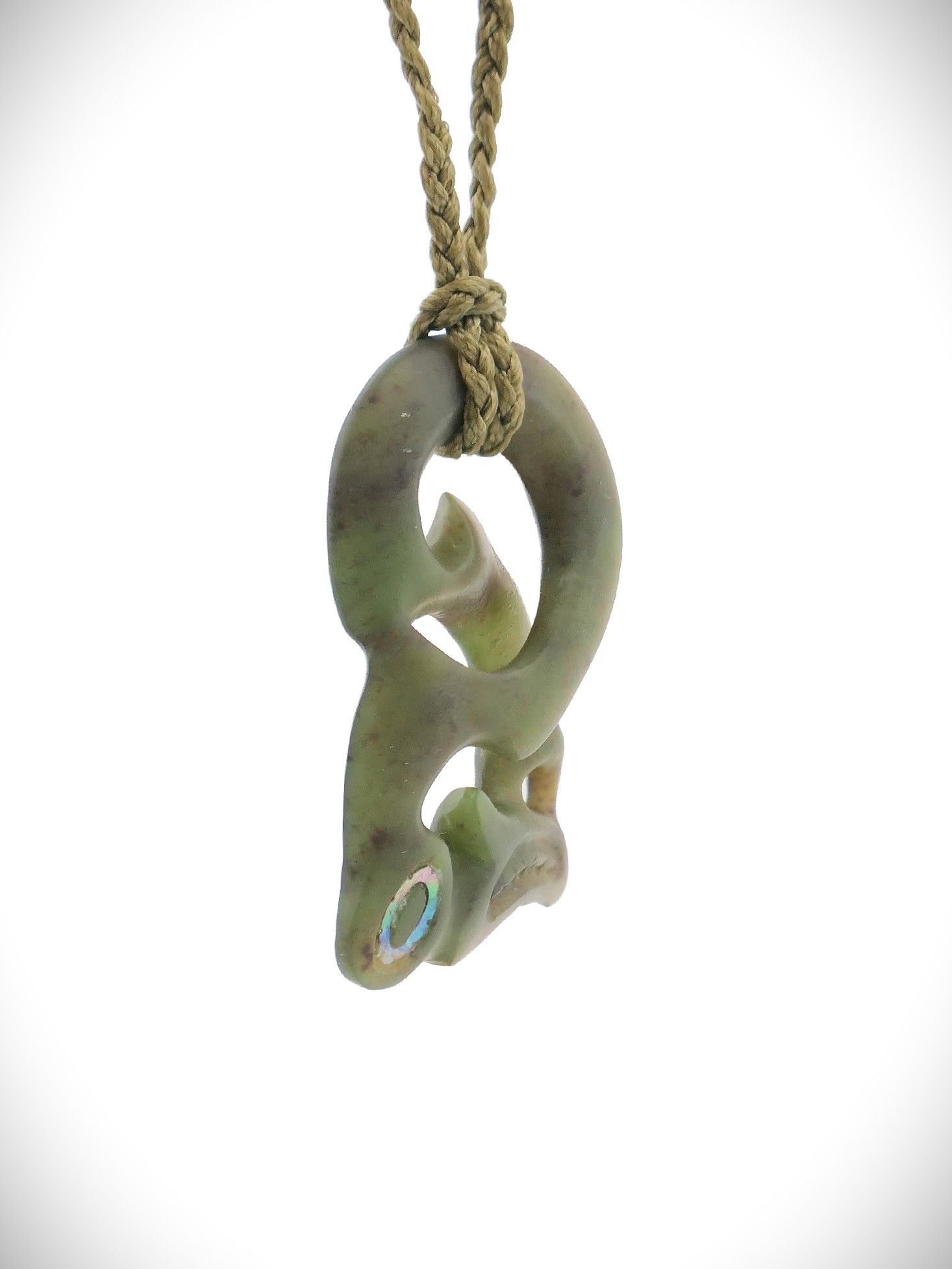 Moko Pounamu Manaia NZ Genuine Totoweka Greenstone - Oratia