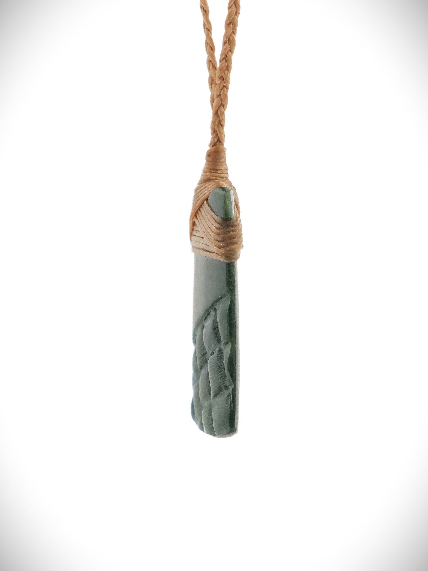 Moko Pounamu Toki NZ Genuine Kawakawa Greenstone - Akatarere