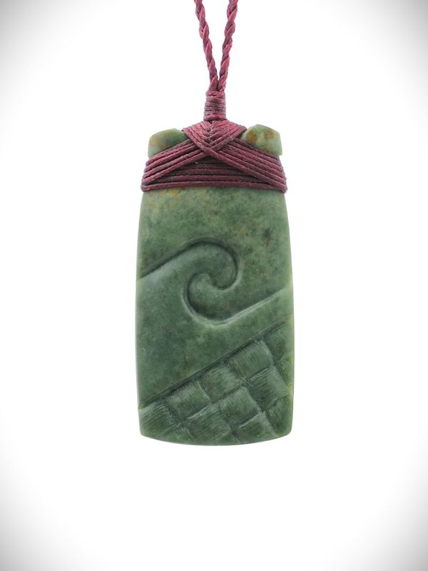 Moko Pounamu Toki NZ Genuine Kawakawa Greenstone - Taemaro Moko Pounamu Toki NZ Genuine Kawakawa Greenstone - Taemaro